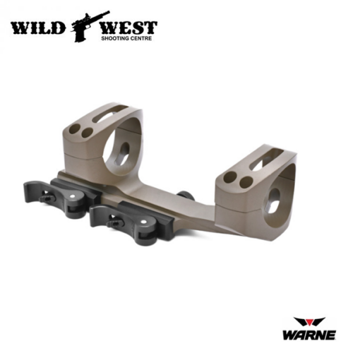 Warne Quick Detach XSKEL 1 Inch Cantilever Mount - Dark Earth