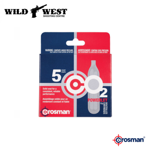 Crosman Powerlet 12g. CO2 Cartridges - 5 Pack