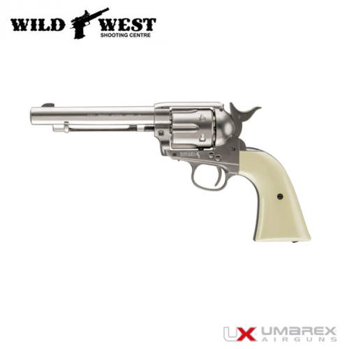 Umarex Colt SAA 1873 BB Gun Revolver Nickel - Faux Pearl Grips
