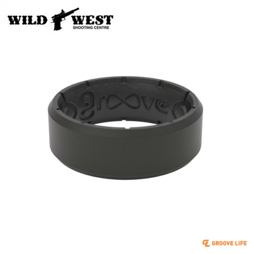 Groove EDGE Black Silicone Ring