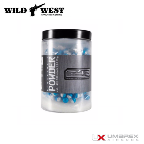 Umarex T4E Powder Ball .43 Cal Blue/White - 500ct.