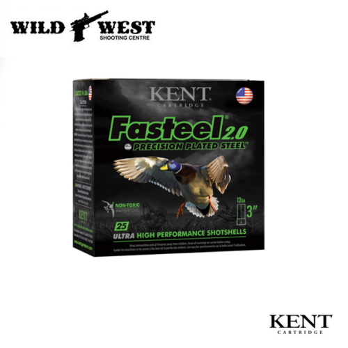 KENT Fasteel 2.0 12ga. 3", 1-1/4 oz. , #2 Shot - 25 Rounds
