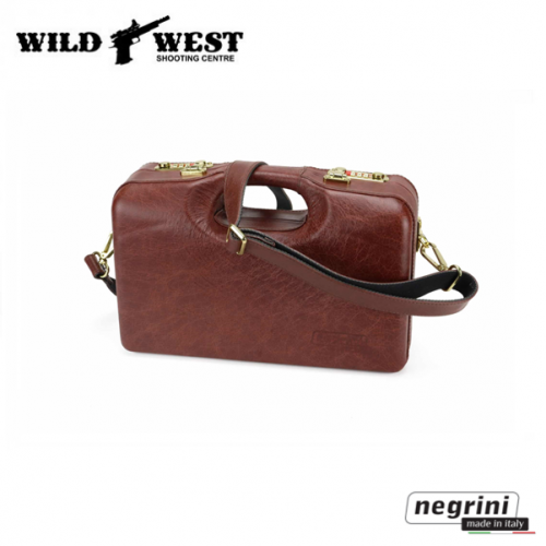 Negrini Leather 150 Shotshell Case - 21150PL/6111-TRAC