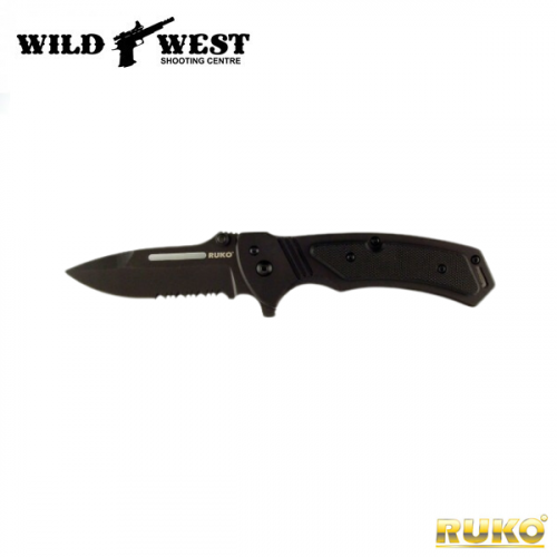 RUKO Knives #RUK0121 Drop Point Serrated Folding Knife