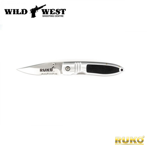 RUKO Knives #K7273SRAC Brushed Stainless Steel Folding Knife