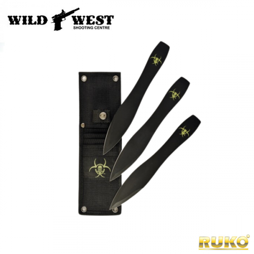 RUKO Knives #TK06A3B 3-pce Throwing Knife Set