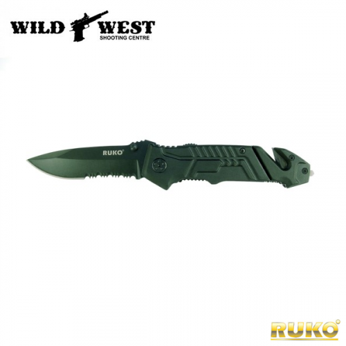 RUKO Knives #RUK0144S SHARK Assisted Open Folding Rescue Knife